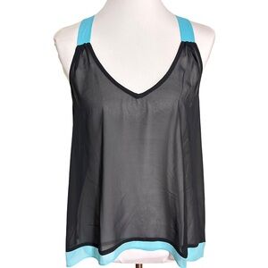 Bisou Bisou Black Aqua Camisole Sheer
